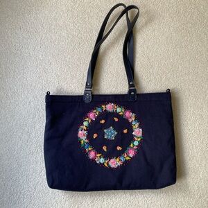 Handmade Embroidered Tote Bag